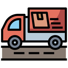 truck line icon,linear,outline,graphic,illustration