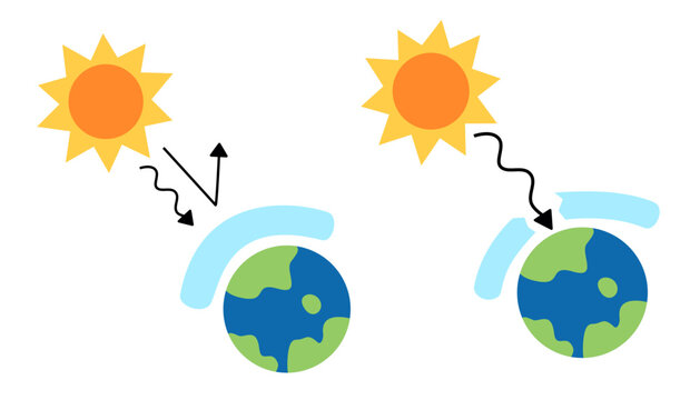 ozone Icon. Ozone hole. earth icon. Symbol. Icon. Vector. Illustration. world ozone day celebration. Climate change global warming