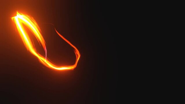 Lichtschweif, Lighttrails, Glasfaser FTTH Highspeed Internet DSL VPN-Tunnel, Sicherheit, Security, Multimedia, 4K, UHD, AI, KI, feuer, goldgelb, heiss, warm, feuerball, explosion, orange, schwarz