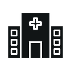 hospital sign symbol vector icon