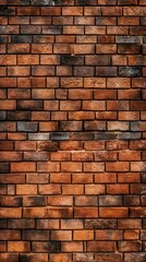 Red brick wall with texture. Generative AI