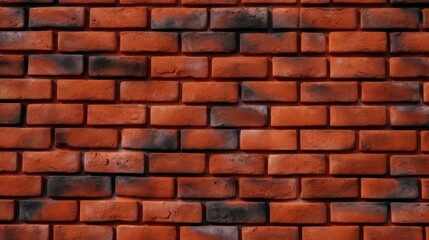 Obraz premium Red brick wall with texture. Generative AI