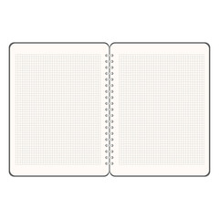 Hardcover notebook on gray  background ,  Flat Modern design , Illustration Vector  EPS 10