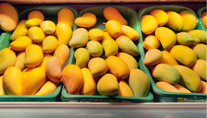 fruit and vegetable, mangoes in the market 