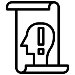 problem line icon,linear,outline,graphic,illustration