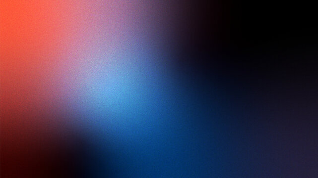 Abstract gradient background with grain texture Captivating Noise airbrush. dark blue red color.