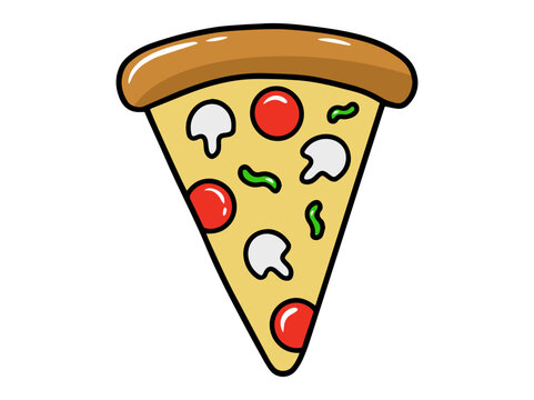 Pizza fast food clipart Illustration
