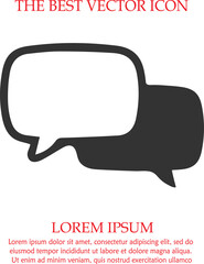 Fototapeta premium Speech bubbles vector icon eps 10. Bubble symbol. Simple isolated illustration.
