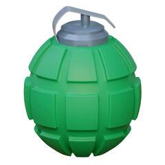 hand grenade game icon 3d illustration