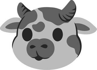 Fototapeta premium Islamic Animal Cow Flat Hand Drawn Illustration