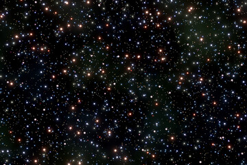 A cluster of stars in the night sky.