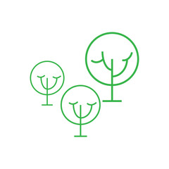 Tree Line Logo Template vector symbol