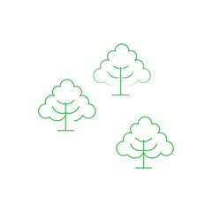 Tree Line Logo Template vector symbol