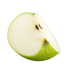 Apple isolated on white background, full depth of field