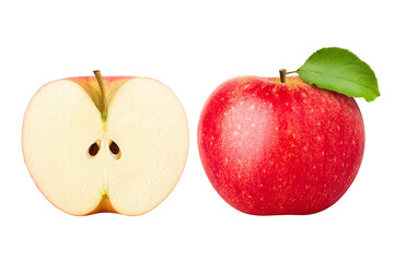 Apple isolated on white background, full depth of field