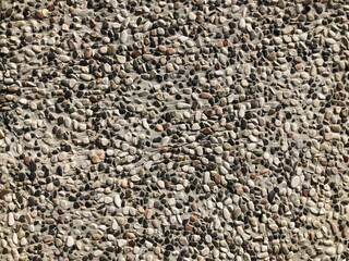 Gravel wall for background 