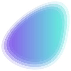 Blur Gradient Green Purple Irregular Freeform Organic Shape