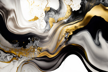 Black and Gold Abstract Background