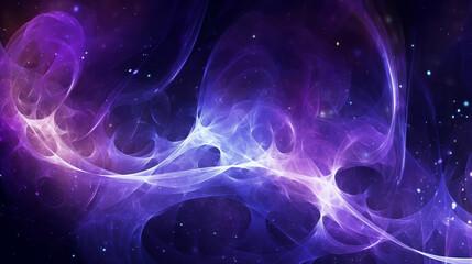 The dance of quantum particles background wallpaper. generative AI