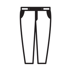 Solid Line JEANS design vector icon design vector line icon svg