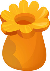 cartoon scene with coral reef isolated element illustration for children