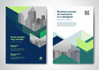Template vector design for Brochure, AnnualReport, Magazine, Poster, Corporate Presentation, Portfolio, Flyer, infographic, layout modern with color size A4, Front and back, Easy to use. - obrazy, fototapety, plakaty