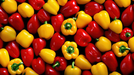 Fototapeta na wymiar Colorful peppers background. Generate Ai