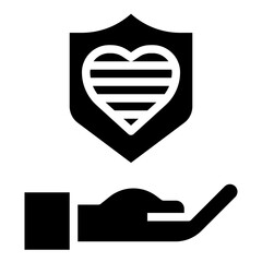 protect glyph icon,linear,outline,graphic,illustration