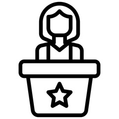 candidate filled outline icon,linear,outline,graphic,illustration