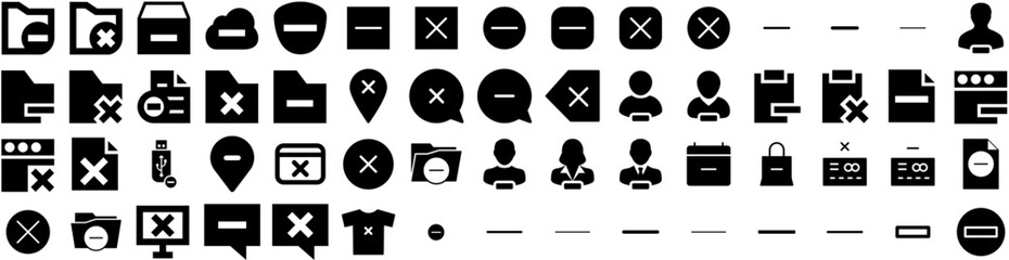 Set Of Remove Icons Isolated Silhouette Solid Icon With Treatment, Woman, Hygiene, Female, Cosmetology, Laser, Beauty Infographic Simple Vector Illustration Logo