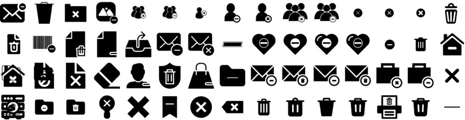 Set Of Remove Icons Isolated Silhouette Solid Icon With Treatment, Woman, Cosmetology, Hygiene, Beauty, Female, Laser Infographic Simple Vector Illustration Logo