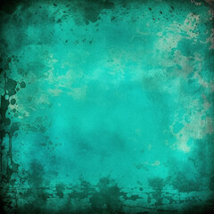 Fototapeta na wymiar turquoise grunge background created using generative AI tools