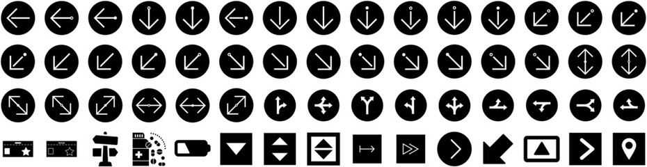 Set Of Indication Icons Isolated Silhouette Solid Icon With Measure, Progress, Performance, Dashboard, Vector, Chart, Indicator Infographic Simple Vector Illustration Logo
