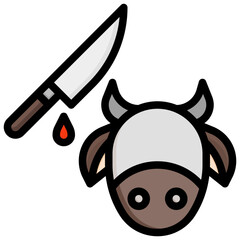 cow filled outline icon,linear,outline,graphic,illustration