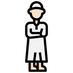 shalat filled outline icon,linear,outline,graphic,illustration
