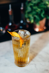 Fresh summer cocktail with an orange twist