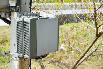 5G Base Station Power Supply on Electricity post. High voltage DC remote supply has become anideal power supply mode for 5G macro base station
