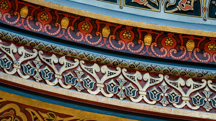 Decorative painted cornice and ceiling © WD Stock Photos