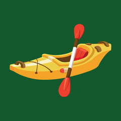 kayak vector cartoon