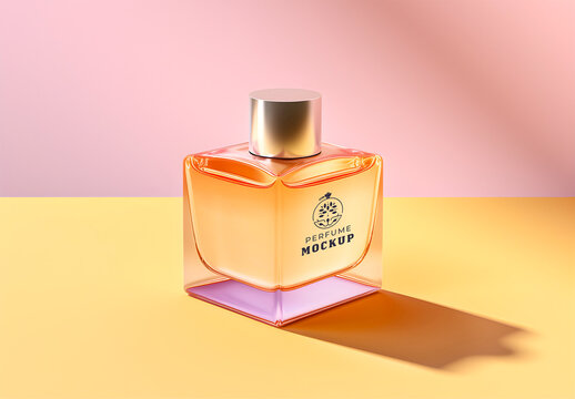 Perfume Bottle Mockup. Ai Generative