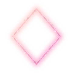Gradient Neon Light Peach Pink Diamond