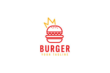 burger logo vector icon illustration