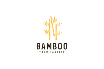 bamboo logo vector icon illustration