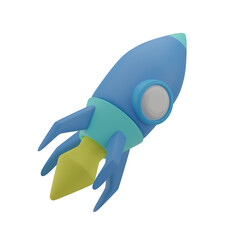 Fototapeta premium 3D Startup Illustration