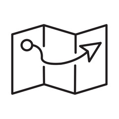 MAPS design vector icon design vector line icon svg