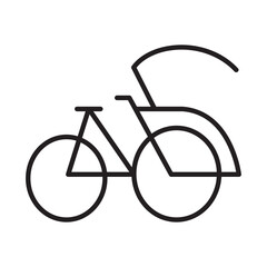 PEDICAB design vector icon design vector line icon svg