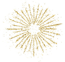 Gold Glitter Star Explosion