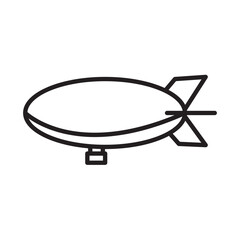 AIRSHIP BALLOON design vector icon design vector line icon svg