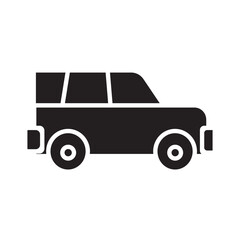 Solid SUV design vector icon design vector line icon svg