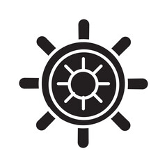 Solid SHIP WHEEL design vector icon design vector line icon svg